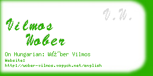 vilmos wober business card